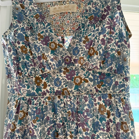 Liberty Print Tana Cotton Sleeveless Dress
